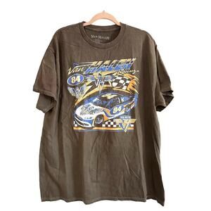 NWOT Licensed VAN HALEN Racing 84 Race Car Vintage-Look Tee - Unisex Sz XL